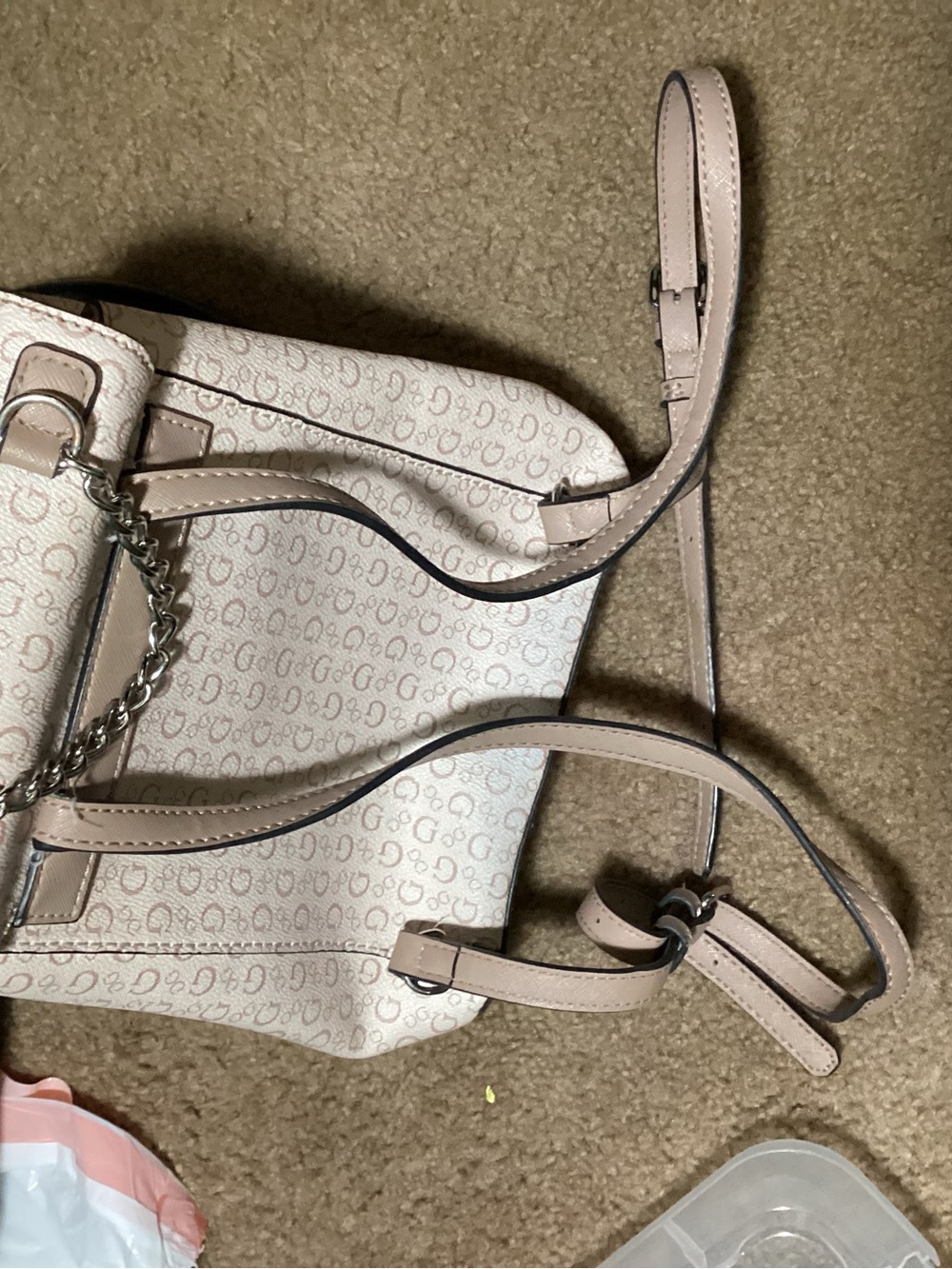 GUESS Pink Logo Mini Backpack - Picture 2 of 5